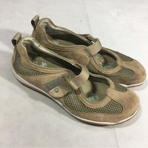 Merrell Chamelon Arc Mary Jane Tan Leather Trail Hiking Shoes size 8 J557138